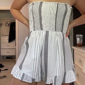 LF strapless romper